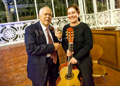 During a moments break at the Horniman Museum, London Georgina was asked a song request by actor Clive Swift. 